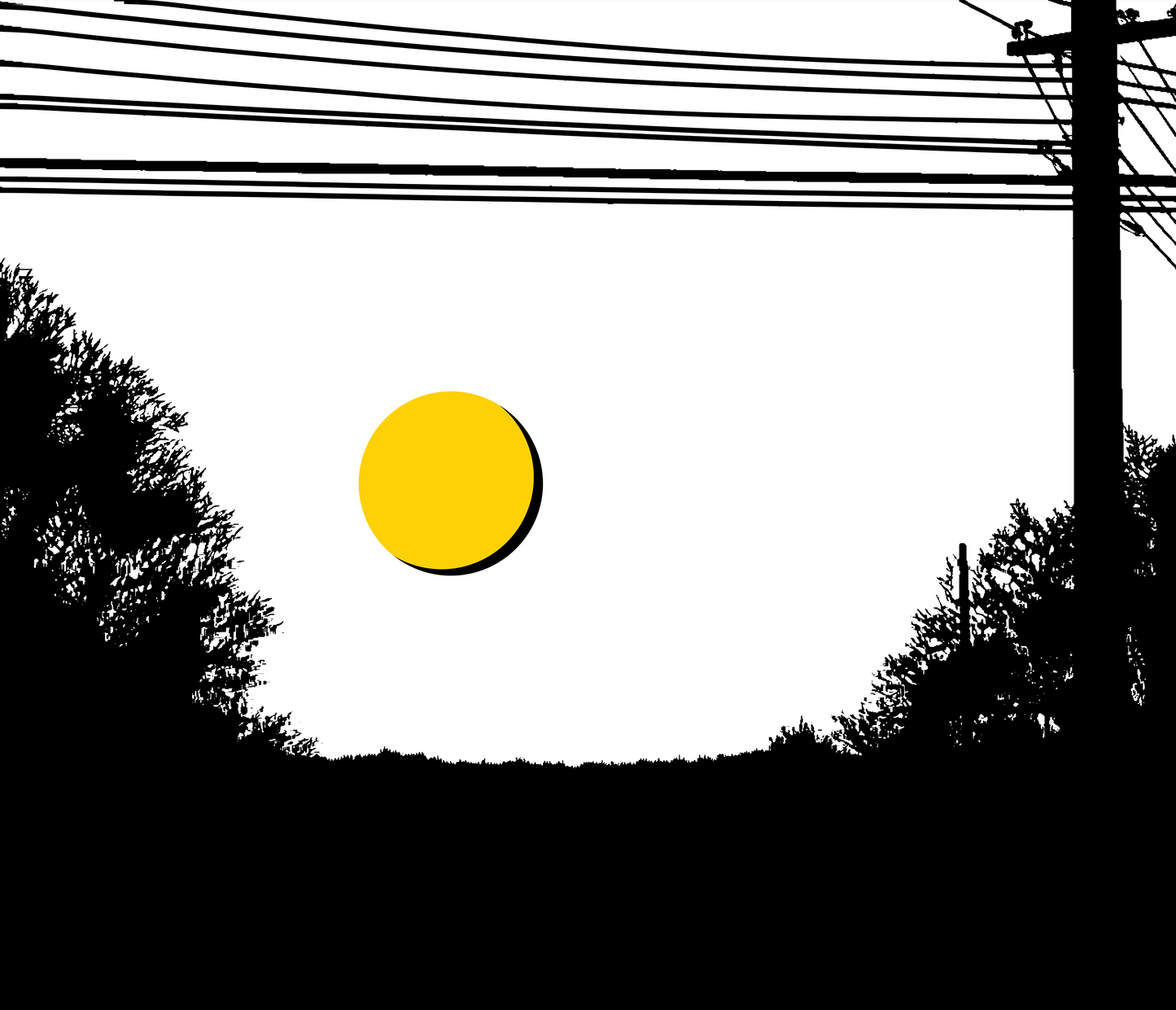 月と電柱 / The Moon and Utility Poles