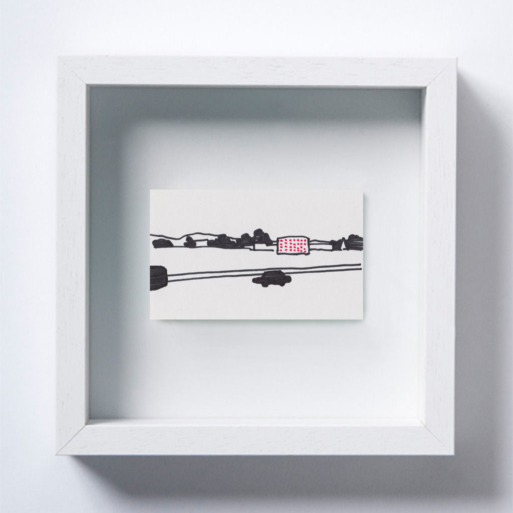 View9 (Drawing) / 遠くの町