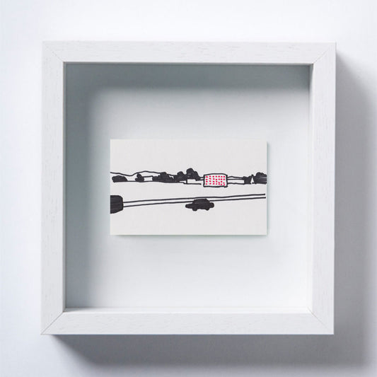 View9 (Drawing) / 遠くの町