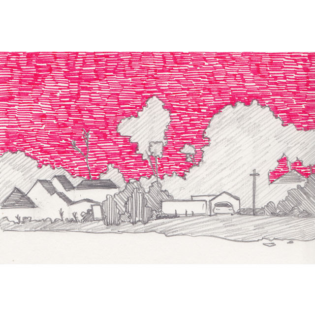 赤い空 (Drawing)