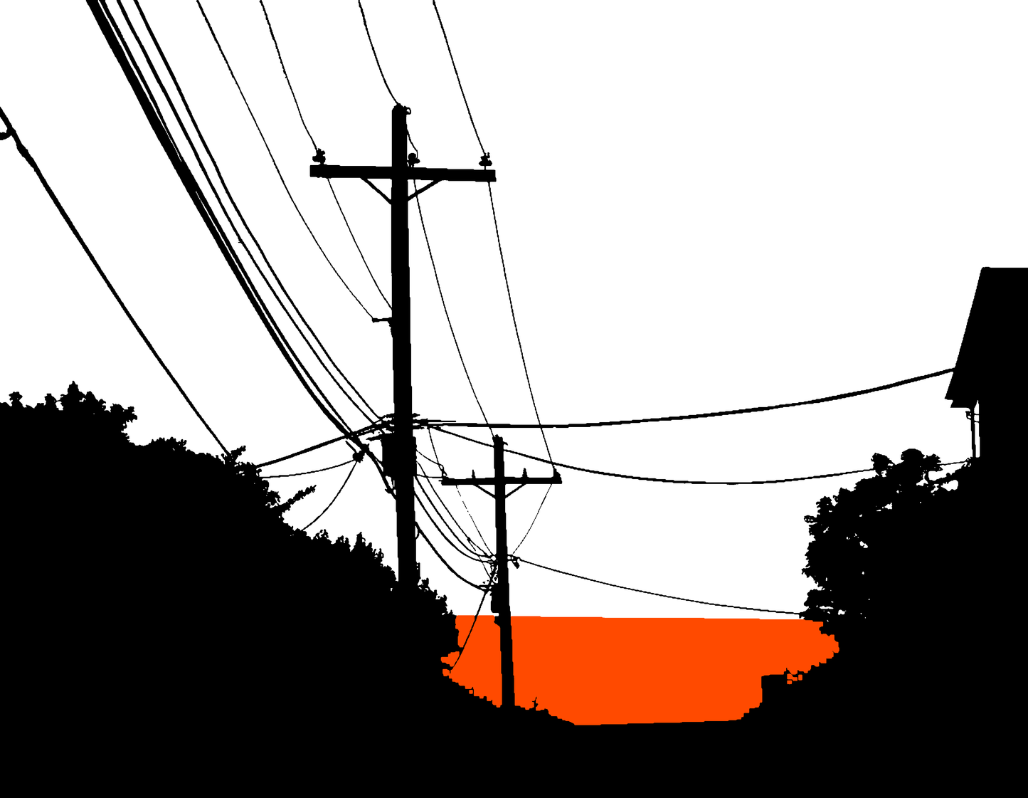 電柱の坂道 #001