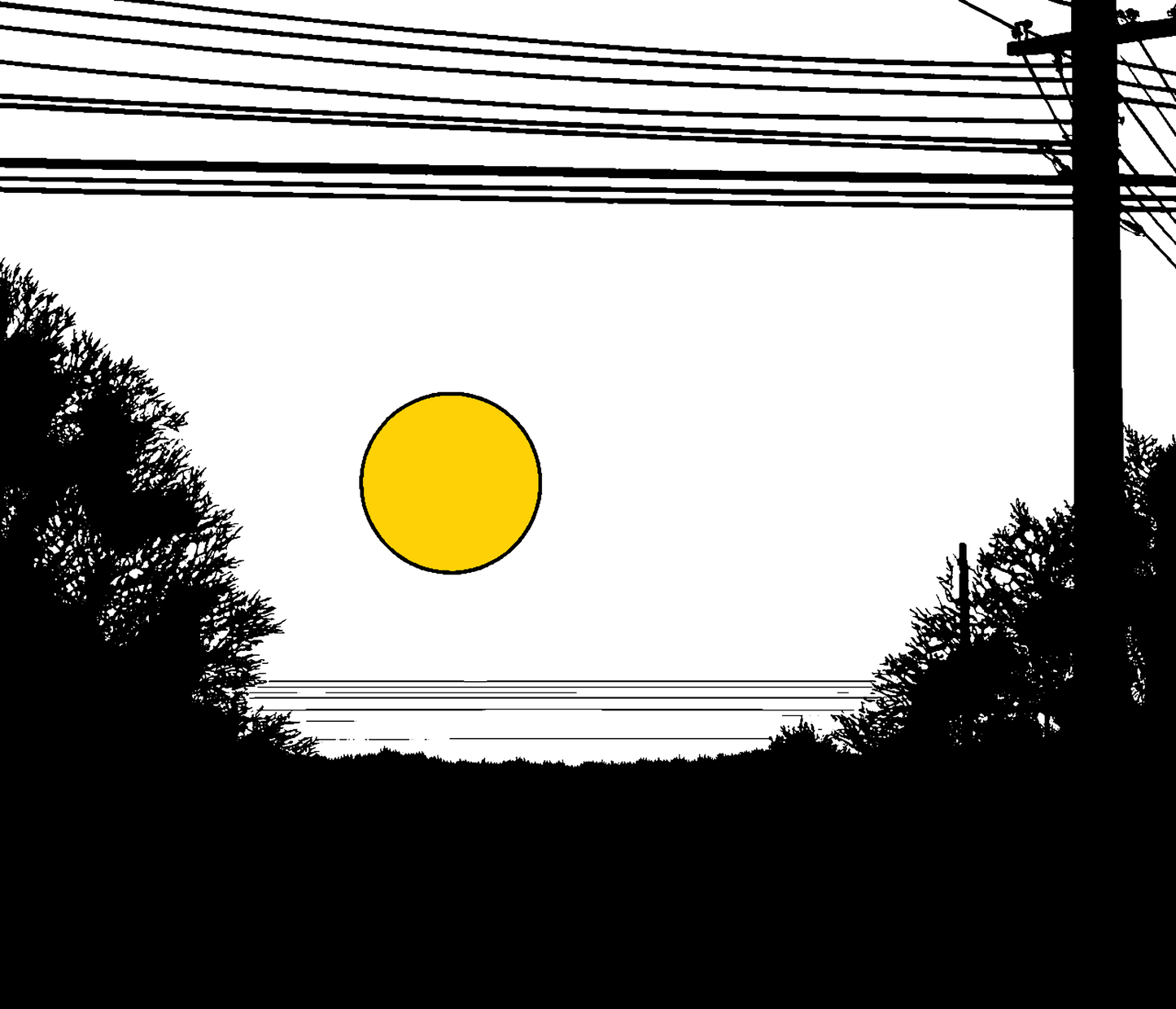 月と電柱 / The Moon and Utility Poles