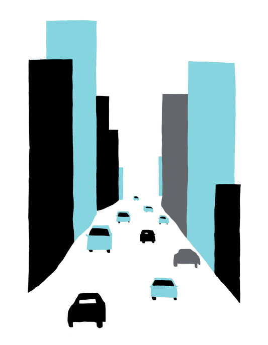 都市の残像 : 青の街路 / City Afterimage : Blue Street