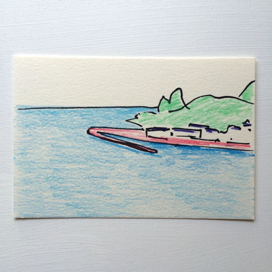 指宿からの眺め (Drawing)